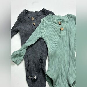 Baby Stretchy Pant & Onesie Sets Size 3-6M (2 Sets)